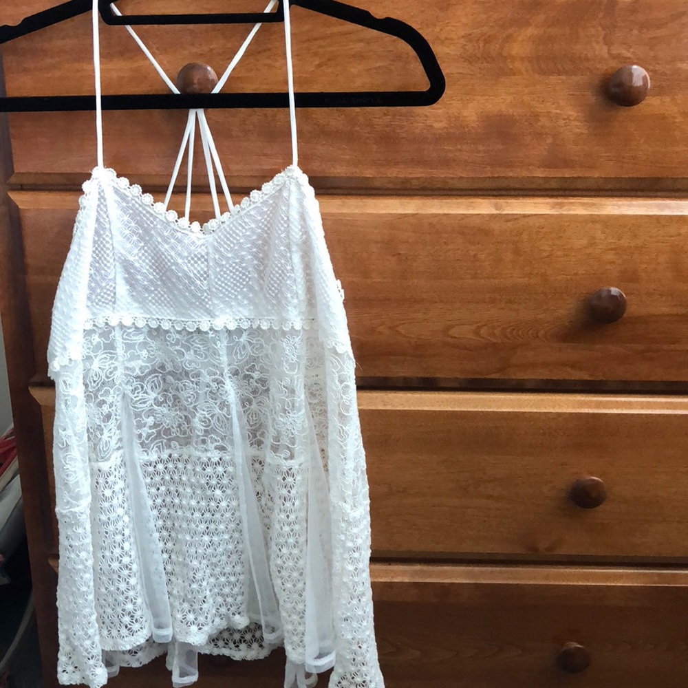 White lace top